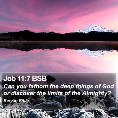 Job 11:7 BSB Bible Verse Image