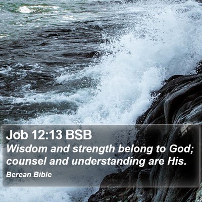 Job 12:13 BSB Bible Verse Image