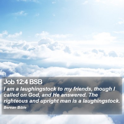 Job 12:4 BSB Bible Verse Image