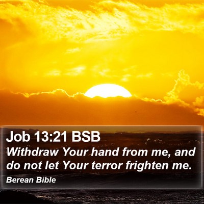 Job 13:21 BSB Bible Verse Image