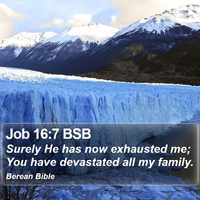 Job 16:7 BSB Bible Verse Image
