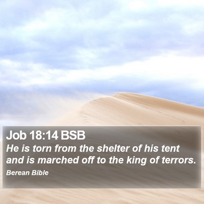 Job 18:14 BSB Bible Verse Image