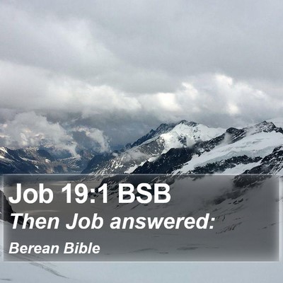 Job 19:1 BSB Bible Verse Image