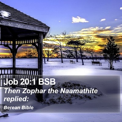 Job 20:1 BSB Bible Verse Image