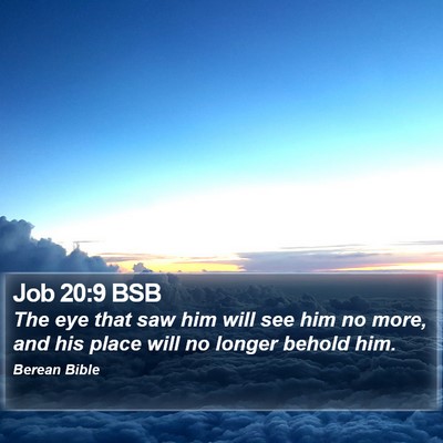 Job 20:9 BSB Bible Verse Image