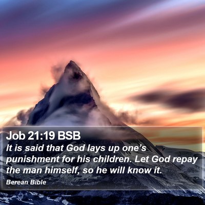 Job 21:19 BSB Bible Verse Image