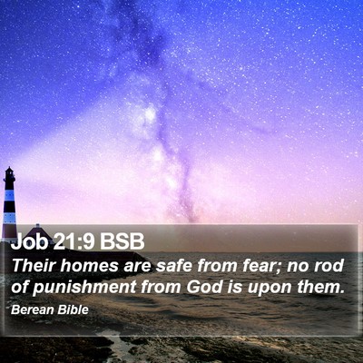 Job 21:9 BSB Bible Verse Image