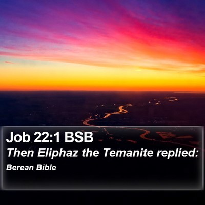 Job 22:1 BSB Bible Verse Image