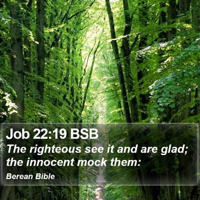 Job 22:19 BSB Bible Verse Image