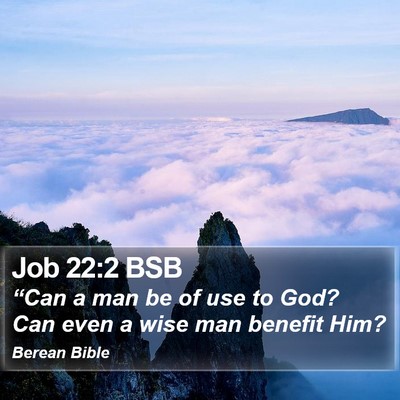 Job 22:2 BSB Bible Verse Image