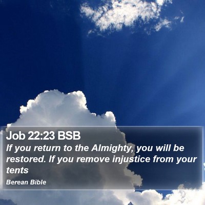 Job 22:23 BSB Bible Verse Image