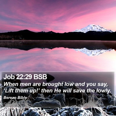 Job 22:29 BSB Bible Verse Image