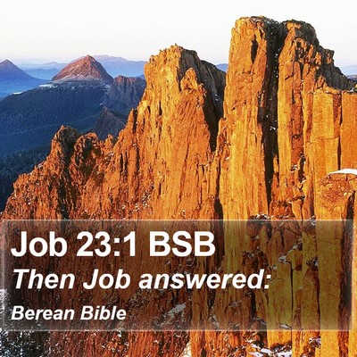 Job 23:1 BSB Bible Verse Image