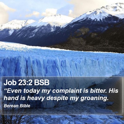 Job 23:2 BSB Bible Verse Image