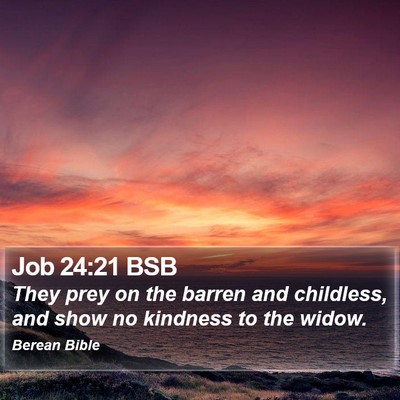 Job 24:21 BSB Bible Verse Image
