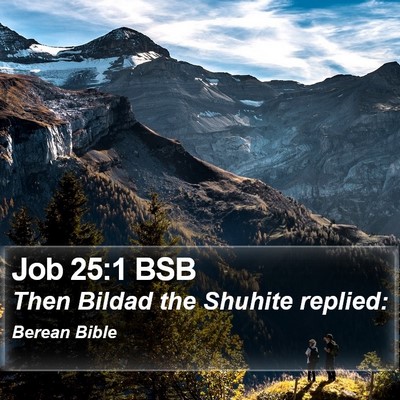 Job 25:1 BSB Bible Verse Image