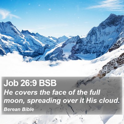 Job 26:9 BSB Bible Verse Image