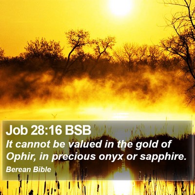 Job 28:16 BSB Bible Verse Image