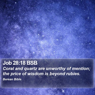 Job 28:18 BSB Bible Verse Image