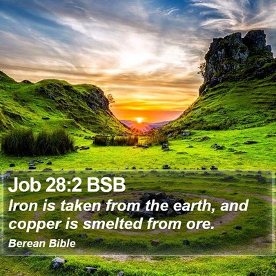 Job 28:2 BSB Bible Verse Image