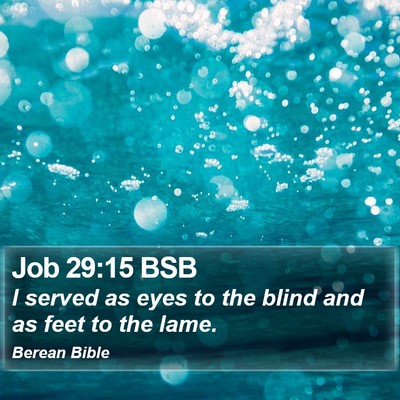 Job 29:15 BSB Bible Verse Image