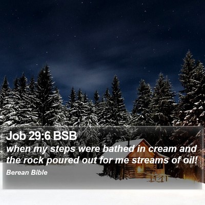 Job 29:6 BSB Bible Verse Image