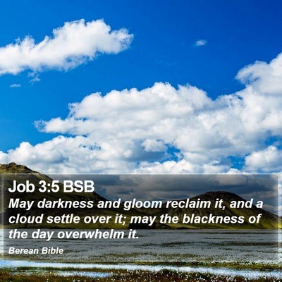 Job 3:5 BSB Bible Verse Image