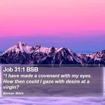 Job 31:1 BSB Bible Verse Image