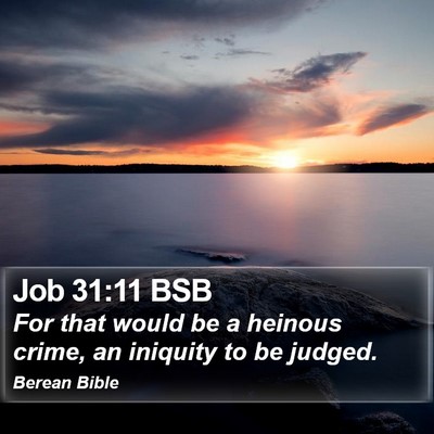 Job 31:11 BSB Bible Verse Image