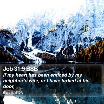Job 31:9 BSB Bible Verse Image