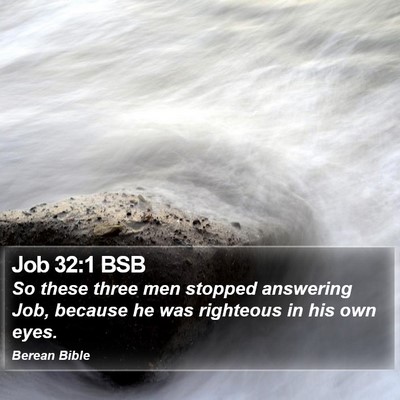 Job 32:1 BSB Bible Verse Image