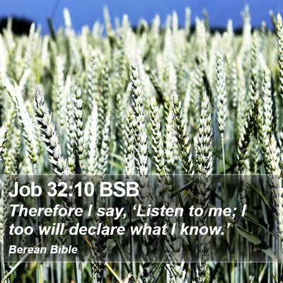 Job 32:10 BSB Bible Verse Image