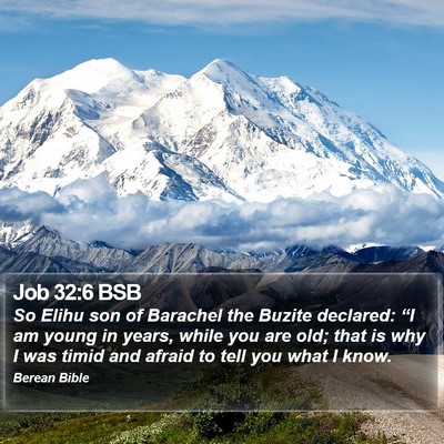Job 32:6 BSB Bible Verse Image