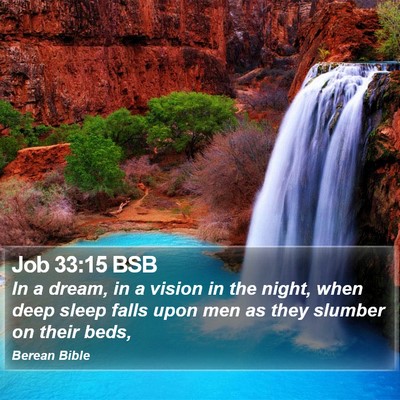 Job 33:15 BSB Bible Verse Image