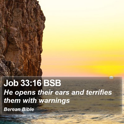 Job 33:16 BSB Bible Verse Image