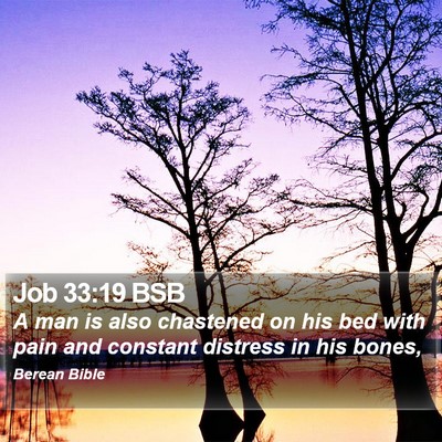 Job 33:19 BSB Bible Verse Image