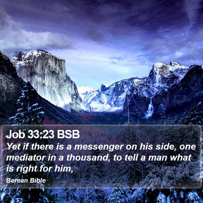Job 33:23 BSB Bible Verse Image