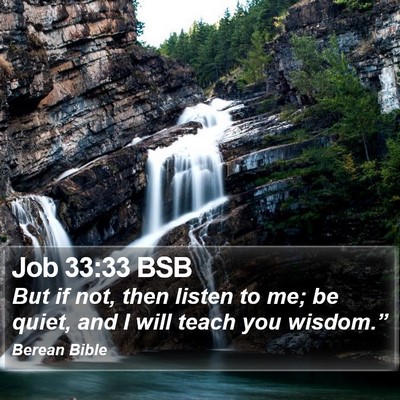 Job 33:33 BSB Bible Verse Image