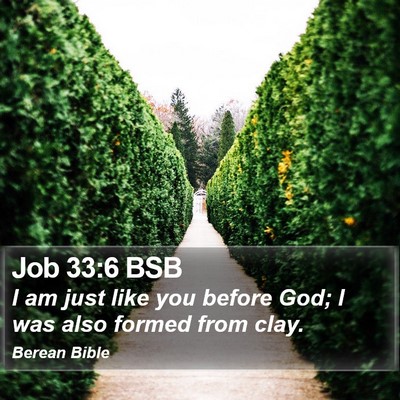 Job 33:6 BSB Bible Verse Image