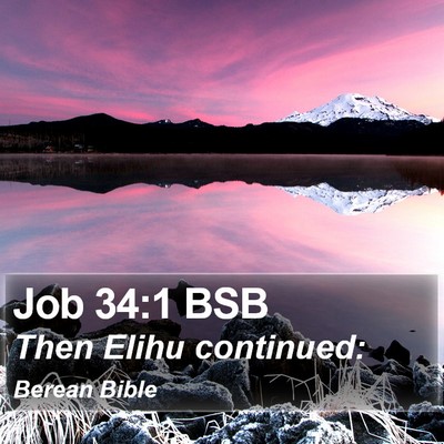 Job 34:1 BSB Bible Verse Image