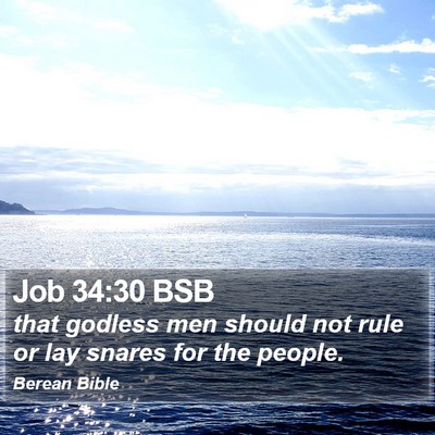 Job 34:30 BSB Bible Verse Image