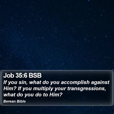 Job 35:6 BSB Bible Verse Image