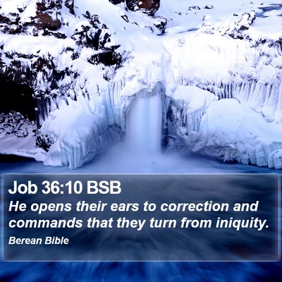 Job 36:10 BSB Bible Verse Image