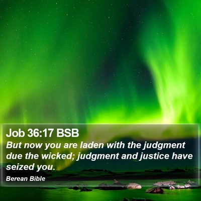 Job 36:17 BSB Bible Verse Image