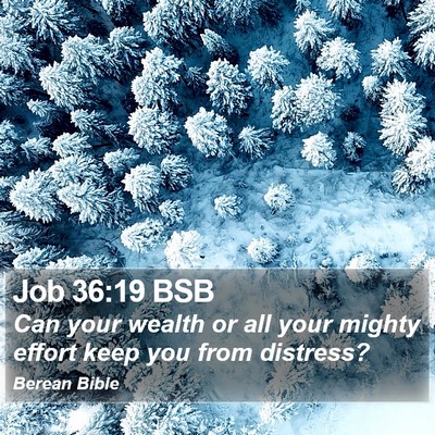 Job 36:19 BSB Bible Verse Image