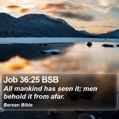 Job 36:25 BSB Bible Verse Image