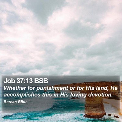 Job 37:13 BSB Bible Verse Image
