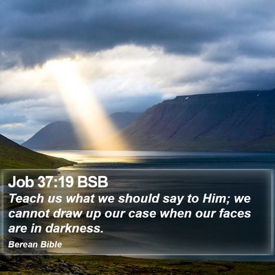 Job 37:19 BSB Bible Verse Image