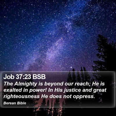 Job 37:23 BSB Bible Verse Image