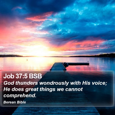 Job 37:5 BSB Bible Verse Image